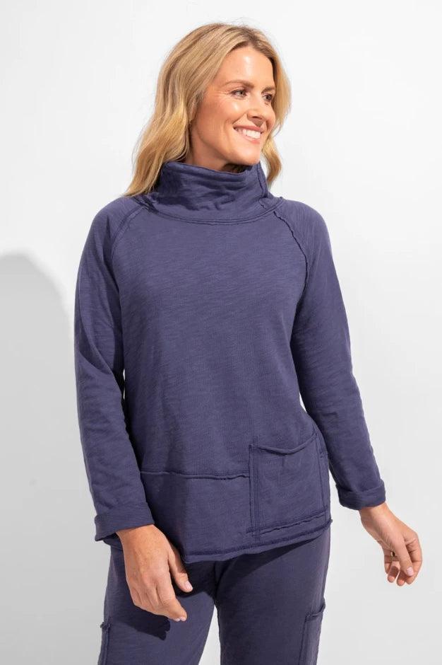 Cotton Slub Pocket Pullover by Escape by Habitat - Robin Boutique-Boutique 