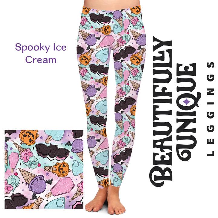 Spooky Ice Cream Leggings - Robin Boutique-Boutique 