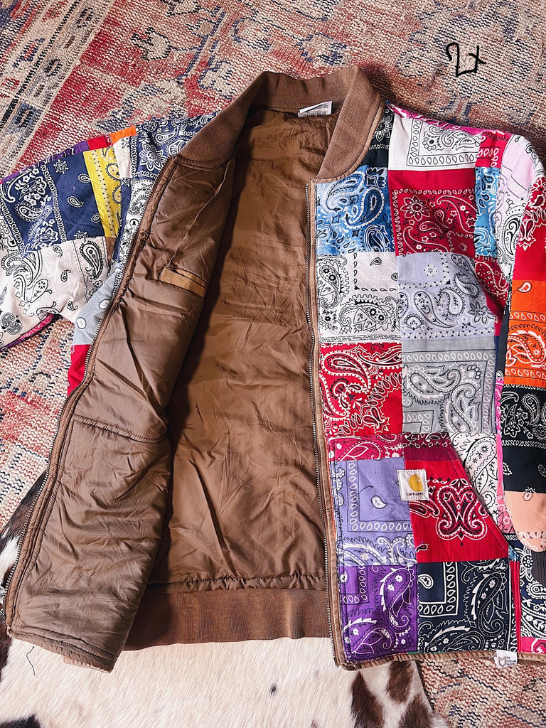 Bandana Patchwork Jacket by the Morgan Factory - Robin Boutique-Boutique 
