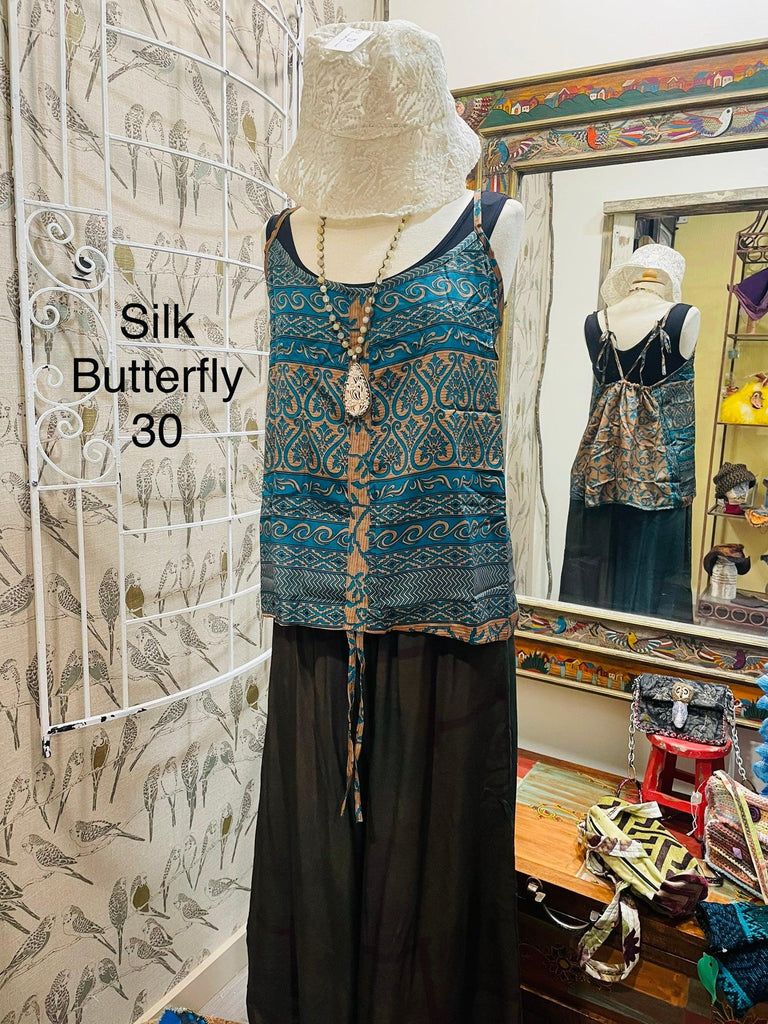 Silk Butterfly Tank by Kantha Bae One Size - Robin Boutique-Boutique 