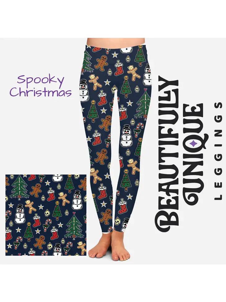 Spooky Christmas Leggings - Robin Boutique-Boutique 
