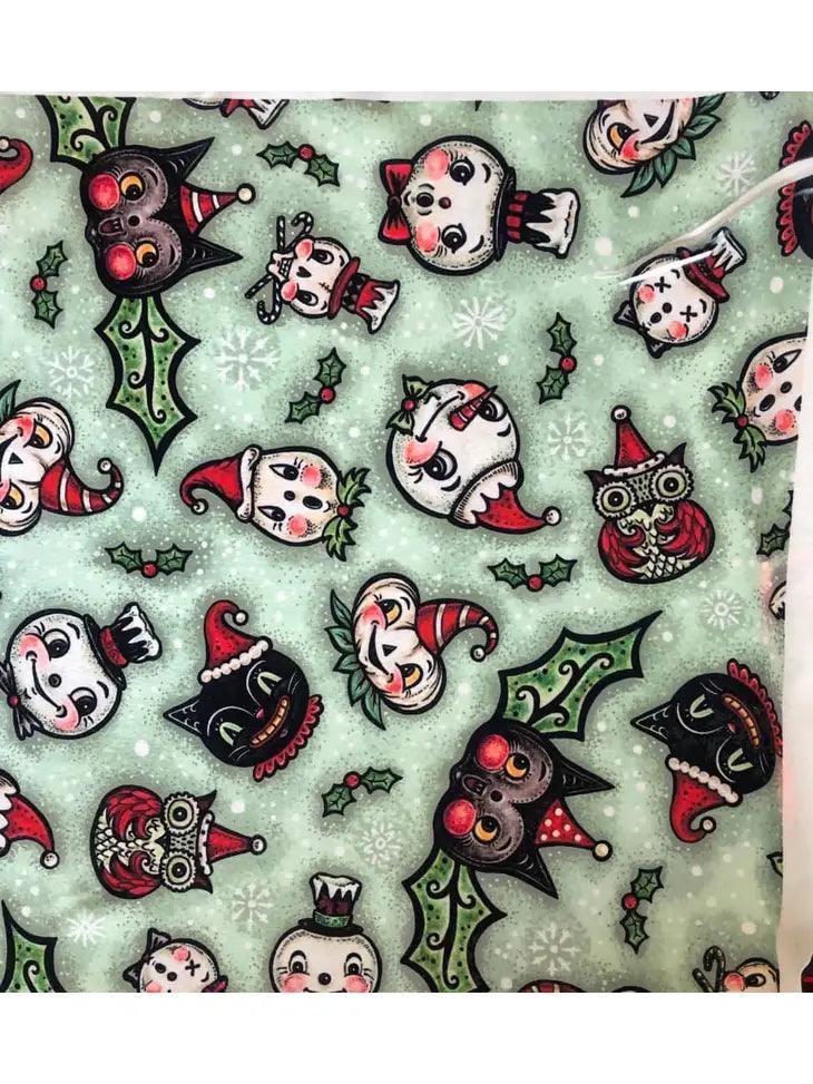 Spooky Christmas Mint Leggings - Robin Boutique-Boutique 