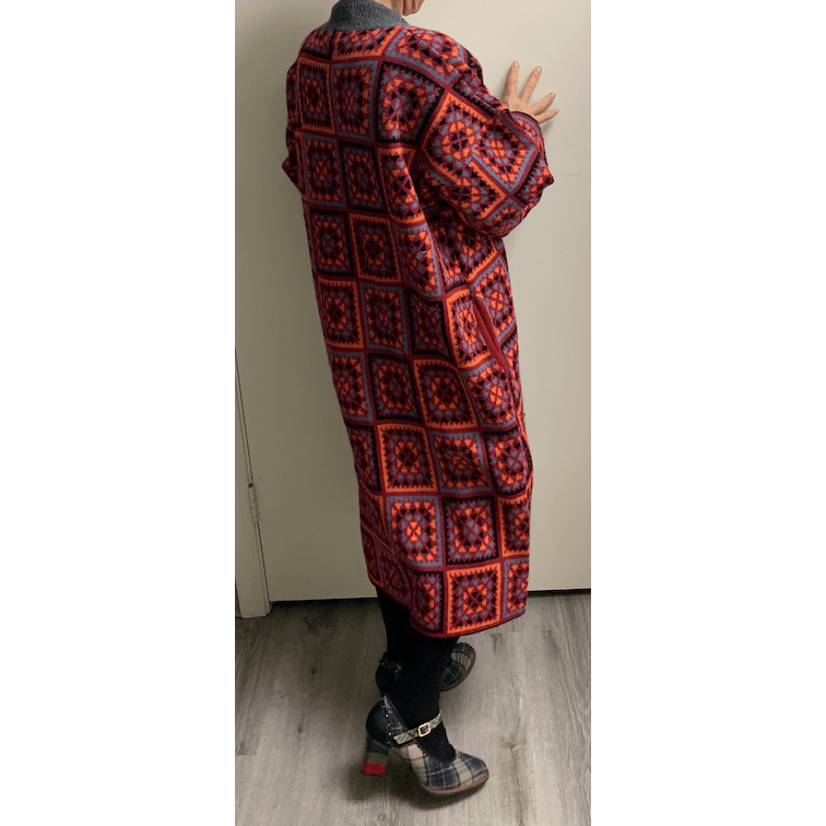 Square Patch Kimono - Robin Boutique-Boutique    &.  Reloved Fabrics