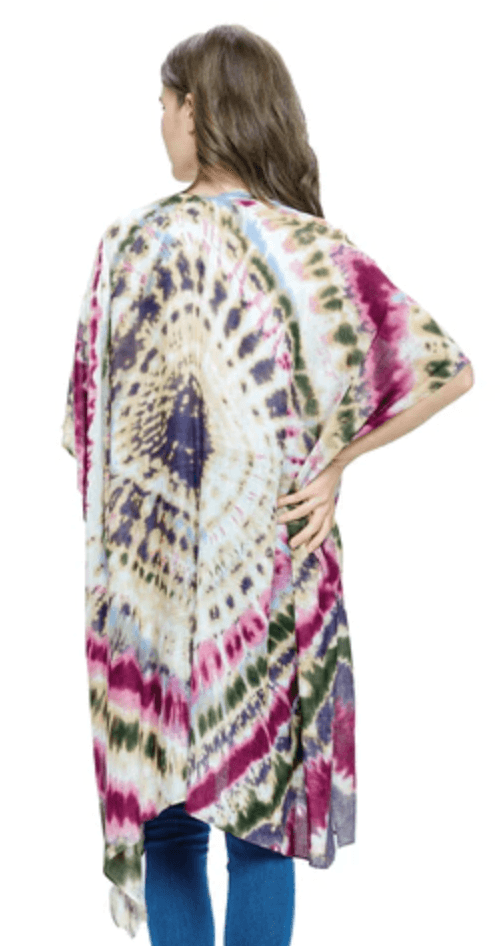 Yak Yeti Kimono Tye Dye Multicolor 23311-FCH - Robin Boutique-Boutique 