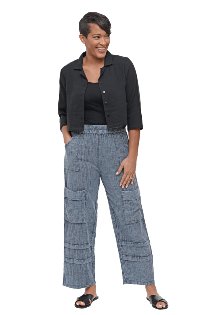 Tulip Metro Pant in Stormy Blue VCG143 - Robin Boutique-Boutique 