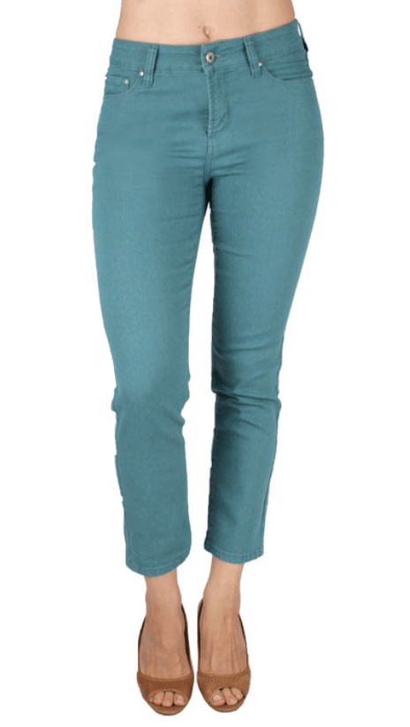 Ethyl Skinny Ankle Pants in Teal K359TEAL - Robin Boutique-Boutique 