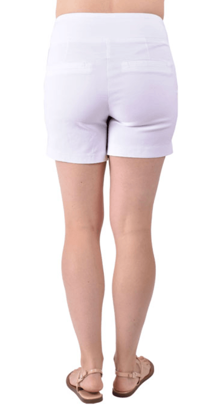 Ethyl Pullon Shorts Wider Leg P551BWHT - Robin Boutique-Boutique 
