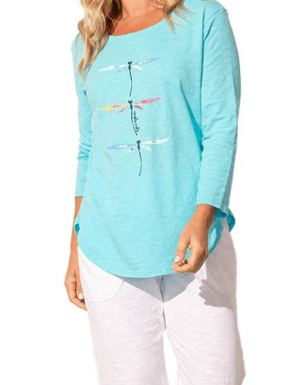 Dragonfly Hi-Low Tee 43404 - Robin Boutique-Boutique 