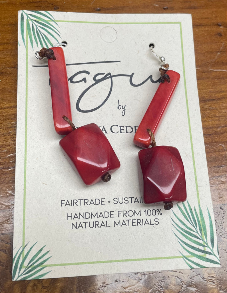 Ruby Earrings by Tagua - Robin Boutique-Boutique 