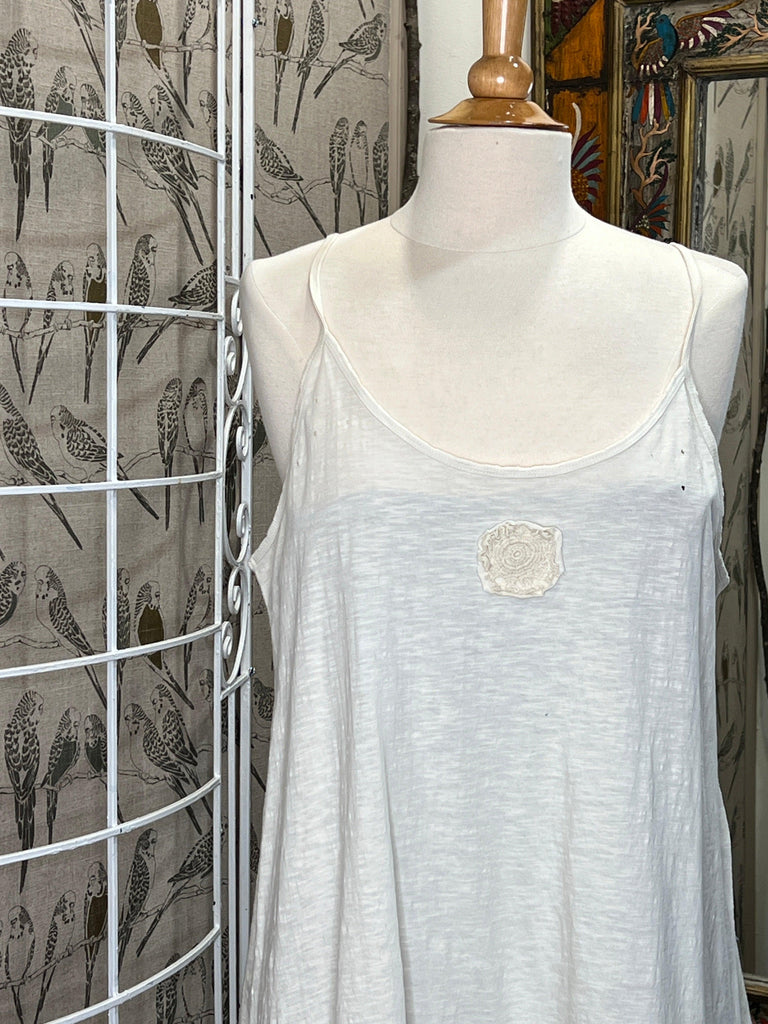 Distressed Cami w/Lace Inset by PaperLace - Robin Boutique-Boutique 