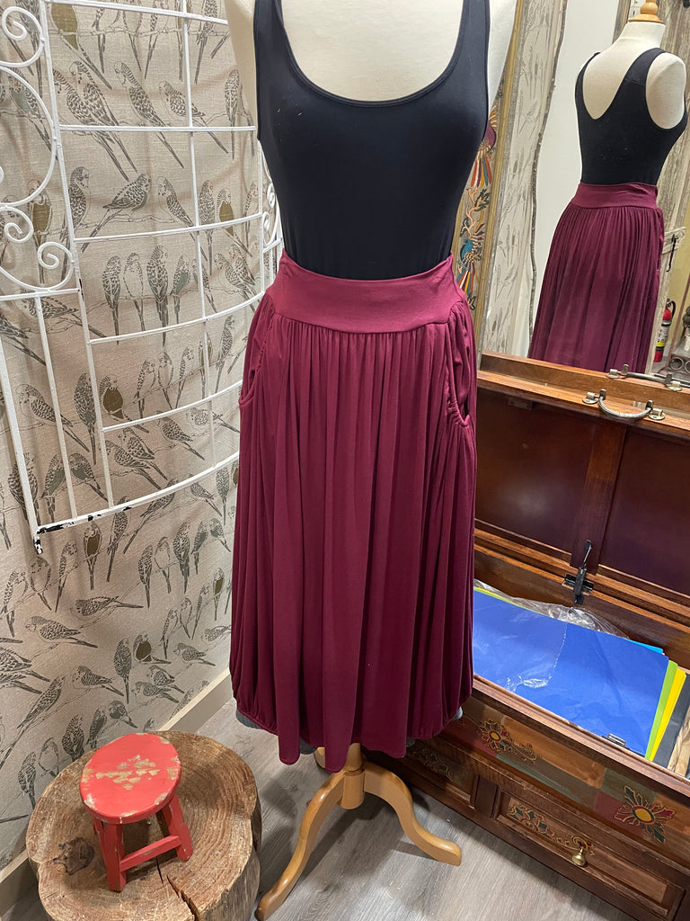 Jersey Pleated Maxi Skirt - Robin Boutique-Boutique 