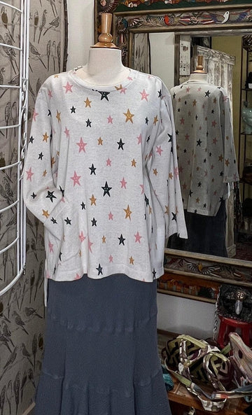 Multi Color Star Tunic by PaperLace S229T - Robin Boutique-Boutique 