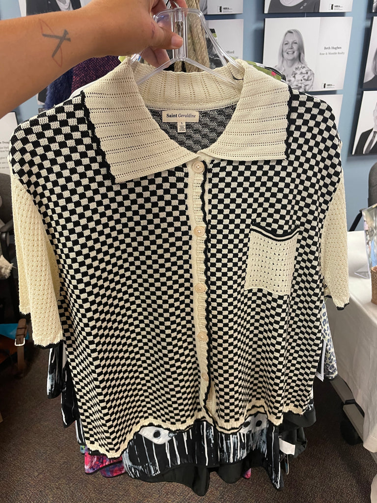 St Geraldine Checkered Skirt Set - Robin Boutique-Boutique 