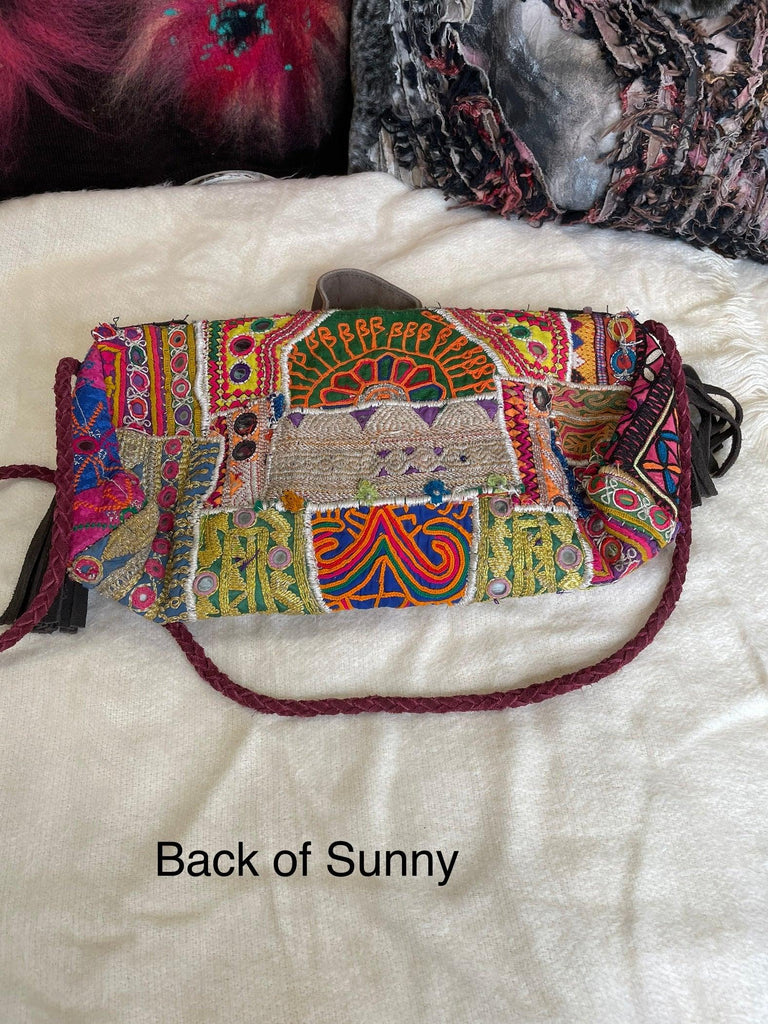 Upcycled Embroidered Crossbody Clutch Market Bag by Kantha Bae - Robin Boutique-Boutique 