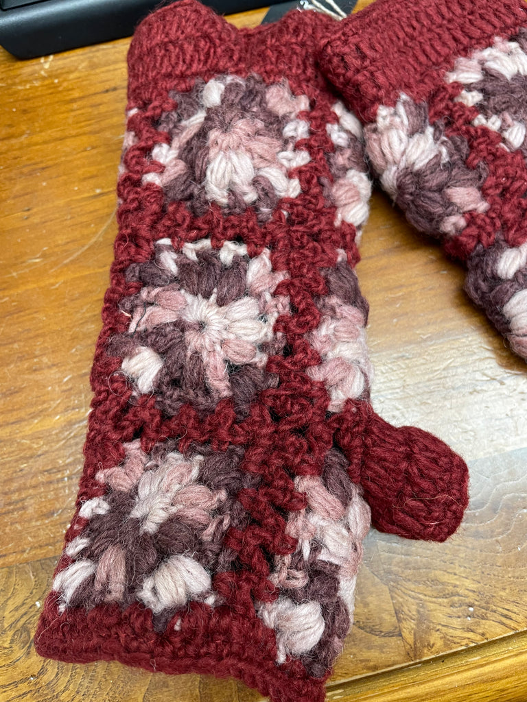 Fleece Lined Crochet Handwarmer G541 - Robin Boutique-Boutique 