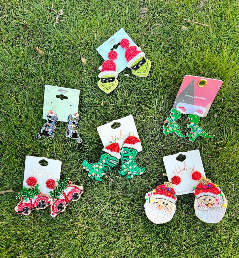 Christmas Themed Earrings - Robin Boutique-Boutique 