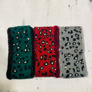 Leopard Print Knit Head Wrap 012 - Robin Boutique-Boutique 