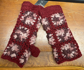 Fleece Lined Crochet Handwarmer G541 - Robin Boutique-Boutique 
