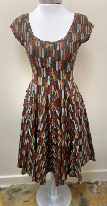 Capitola Dress in Leadlights Print - Robin Boutique-Boutique 