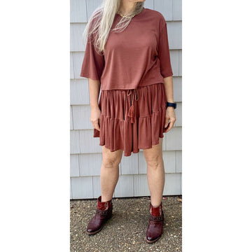 Mini skirt/skort - Robin Boutique-Boutique    &.  Reloved Fabrics