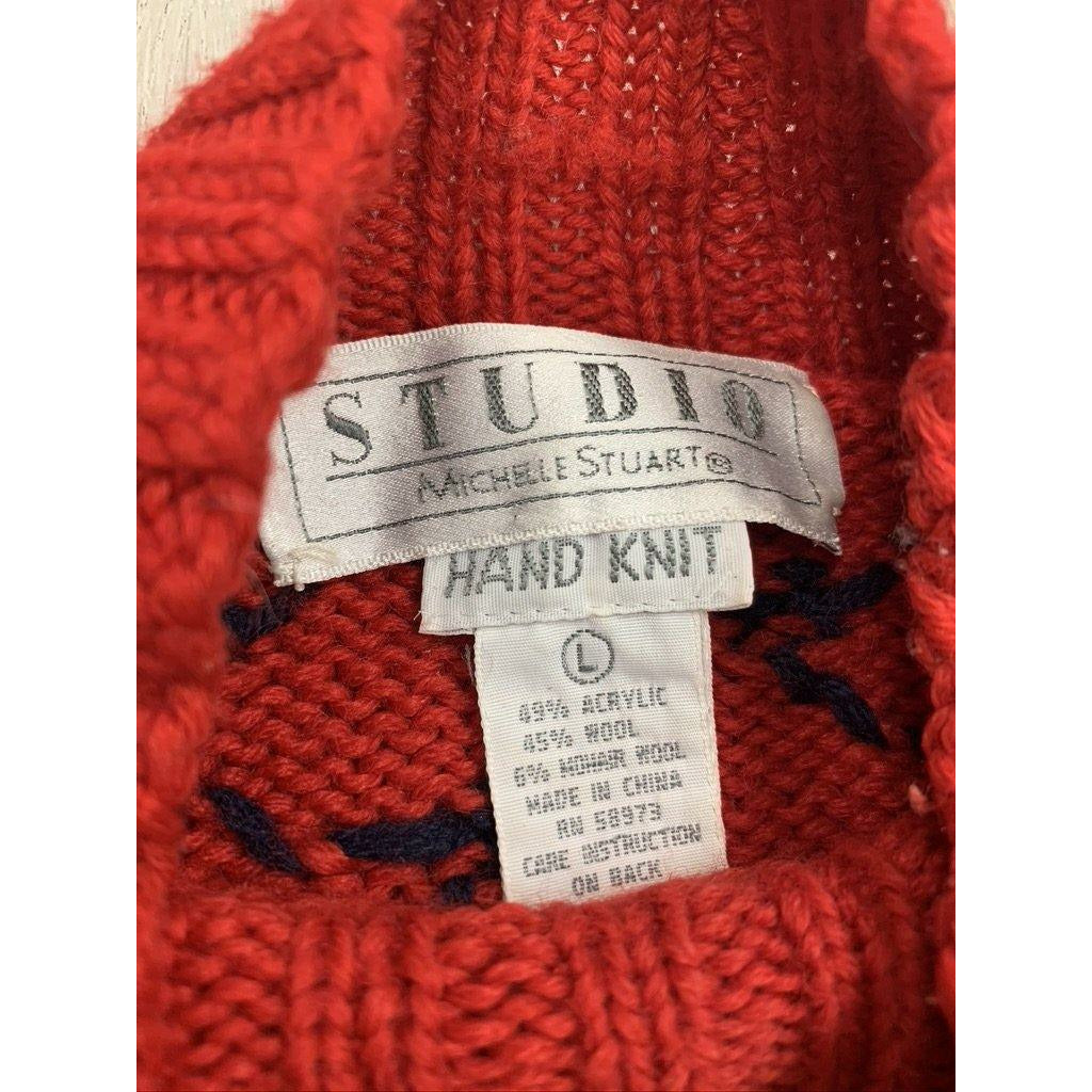 STUDIO Michelle Stuart Hand Knit Sweater -Size Large - Robin Boutique-Boutique    &.  Reloved Fabrics