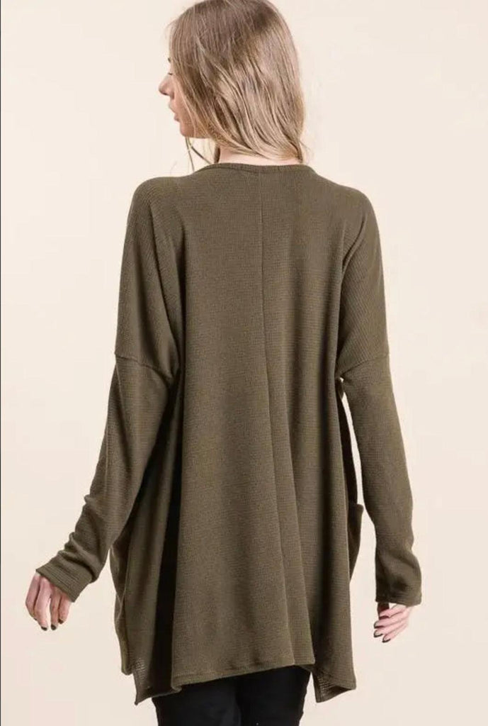 Thermal Long Sleeve Tunic in Plus Sizes - Robin Boutique-Boutique 