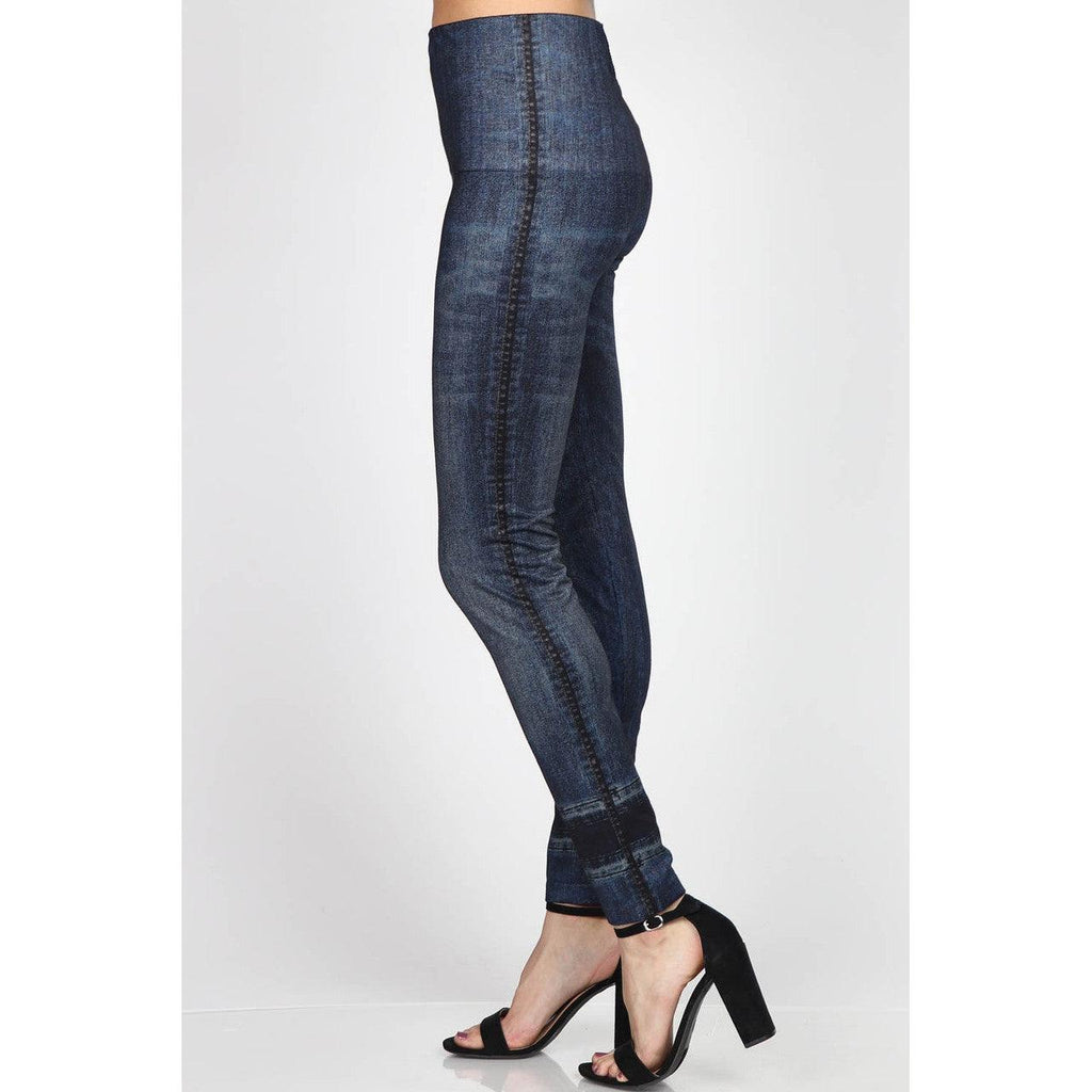 High Waist Full Length Jeans Leggings - Robin Boutique-Boutique 