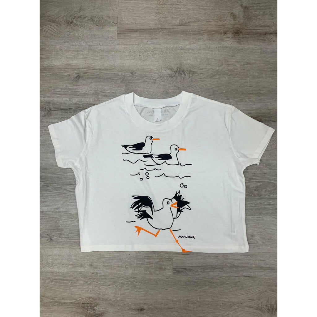 Goofy Gulls Crop T-Shirt - Robin Boutique-Boutique 