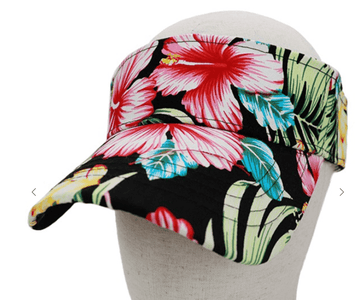 Tropicla Hibiscus Sun Visor Hat - Robin Boutique-Boutique 