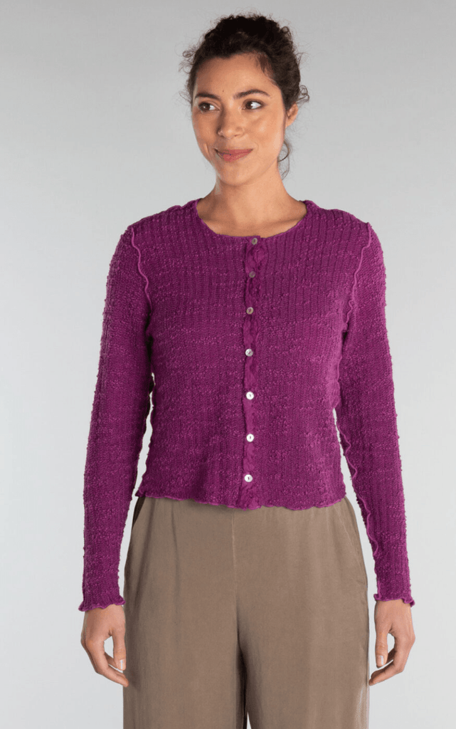 Cut Loose Crop Cardigan in Knit Cotton 6378949 - Robin Boutique-Boutique 