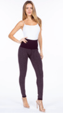 M.Rena Herringbone Jacquard Sweater Leggings - Robin Boutique-Boutique 