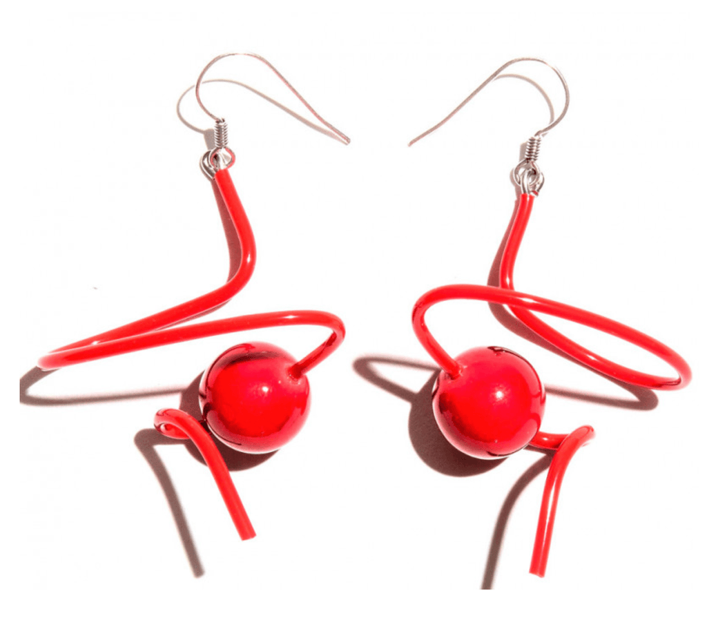 SC Zag Earrings in Red Red - Robin Boutique-Boutique 