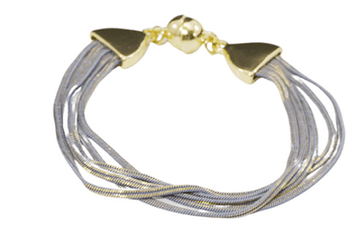 Faux multi layer chain magnetic bracelet in several colors - Robin Boutique-Boutique 
