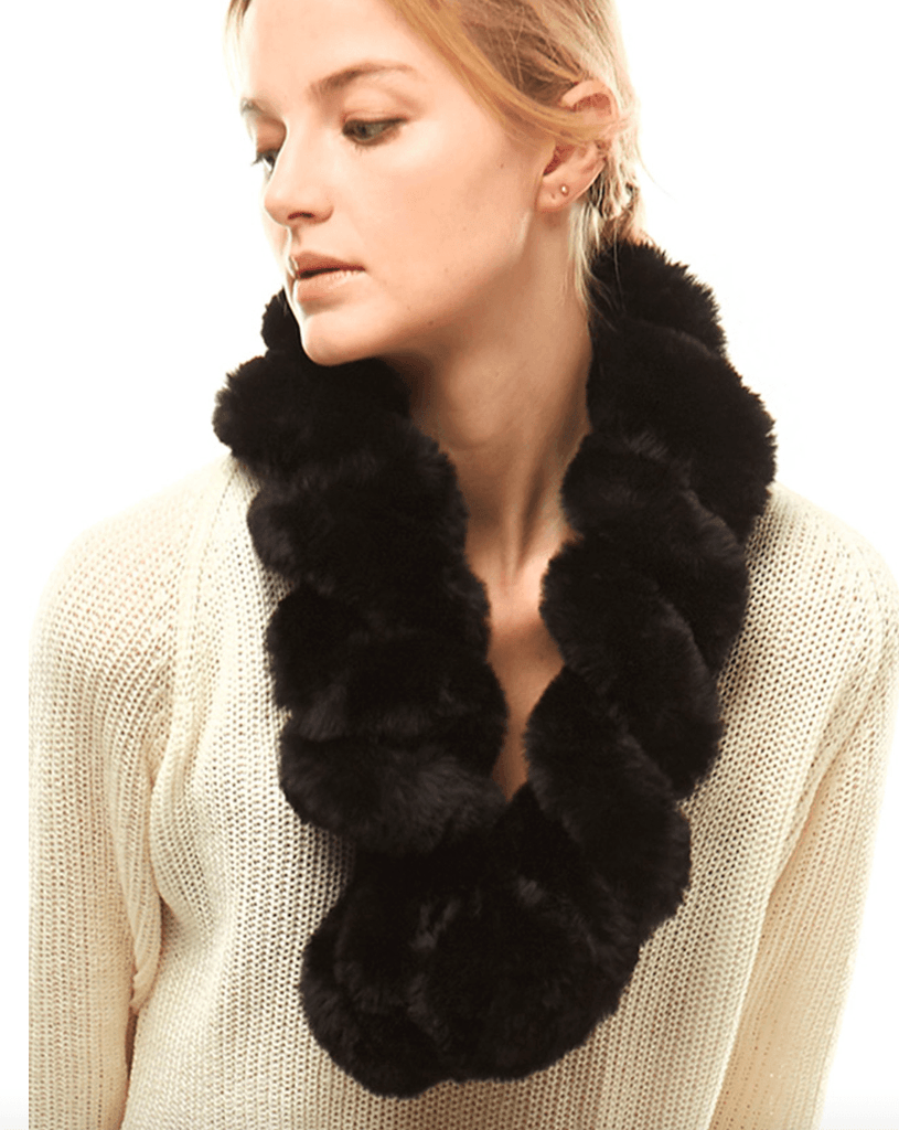 Twisted Faux Fur Scarf - Robin Boutique-Boutique 
