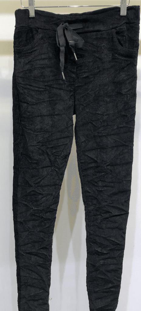 Italian Jogger Pants in Cordoroy Wide Wale By Venti6 6175-WIDEWALEW22 - Robin Boutique-Boutique 