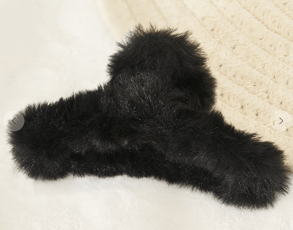 Fun Fur Claw Hair Clip in several colors - CHW173 - Robin Boutique-Boutique 