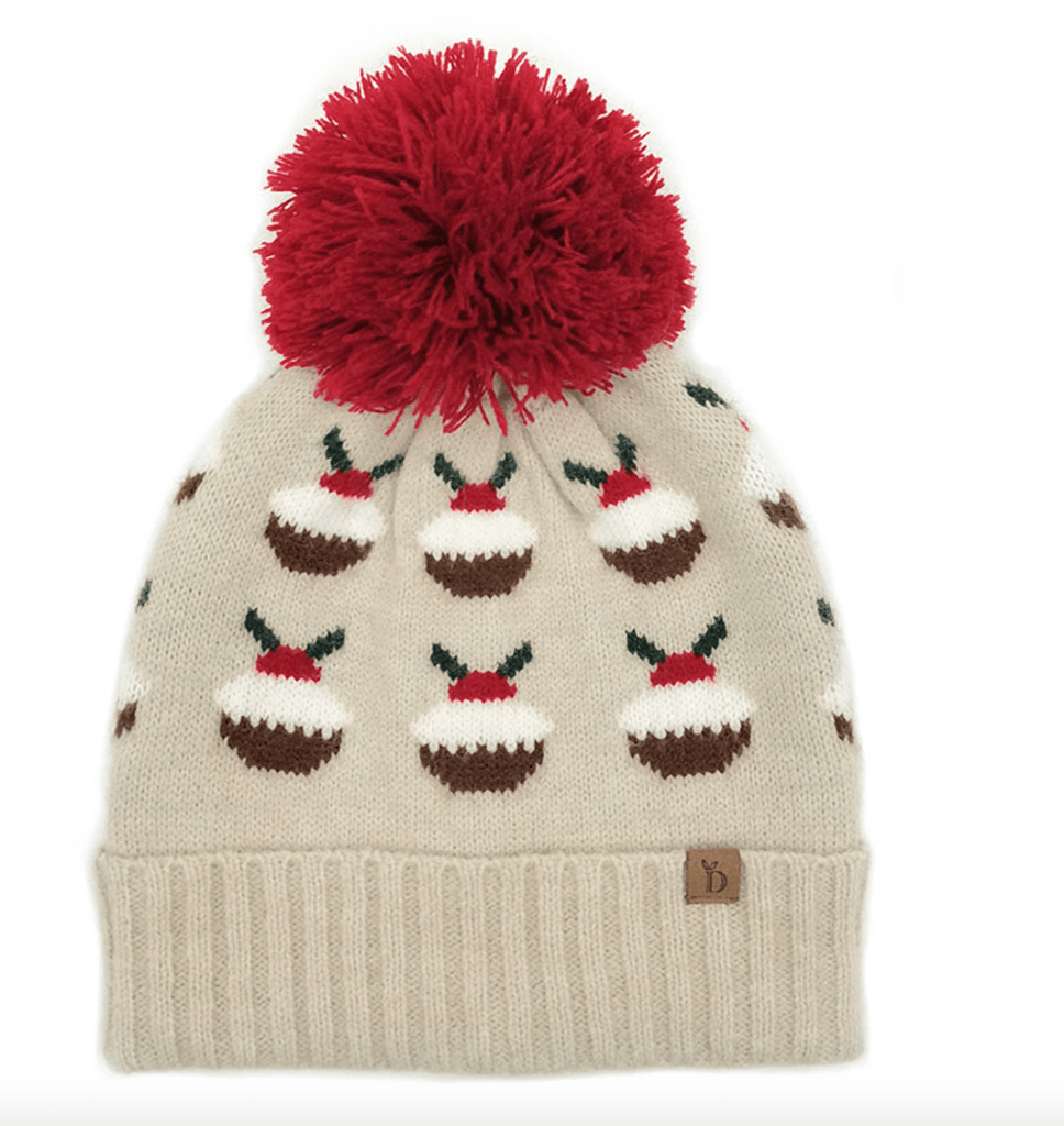 Holiday Cupcakes Beanie Hat with Pom WCB120188 - Robin Boutique-Boutique 