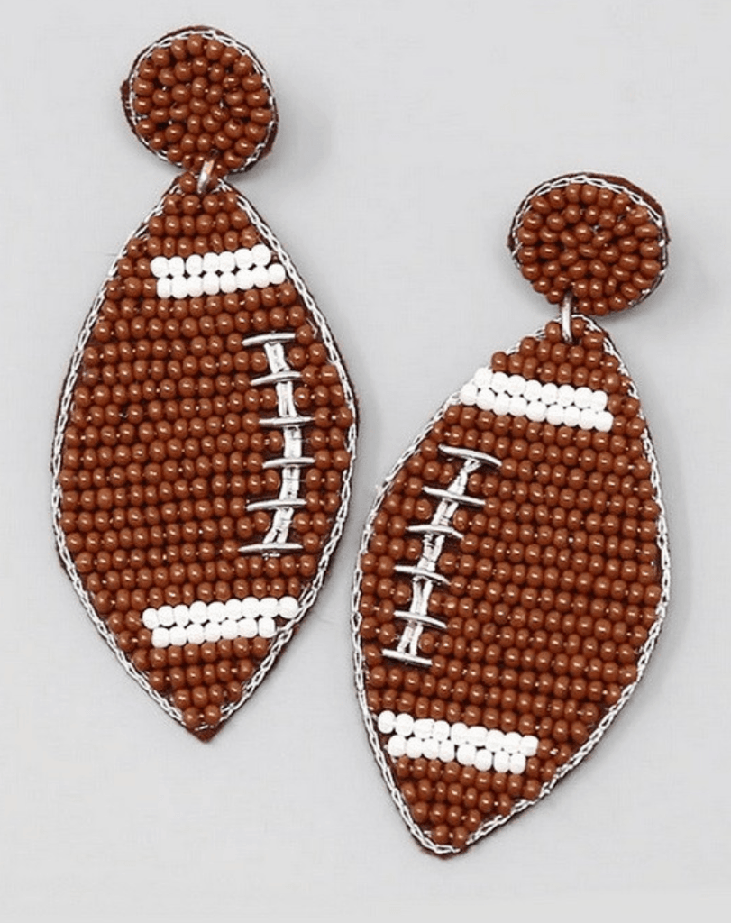 Beaded football earrings in various styles - Robin Boutique-Boutique 