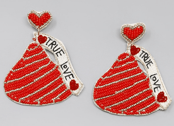 Various Valentines Day Beaded Earrings - Robin Boutique-Boutique 