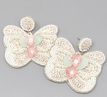 Beaded Butterfly Earrings - Robin Boutique-Boutique 