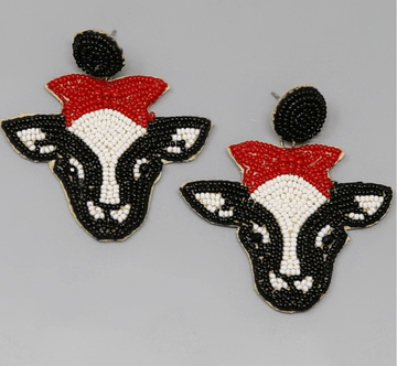 Various Cow Beaded Earrings - Robin Boutique-Boutique 