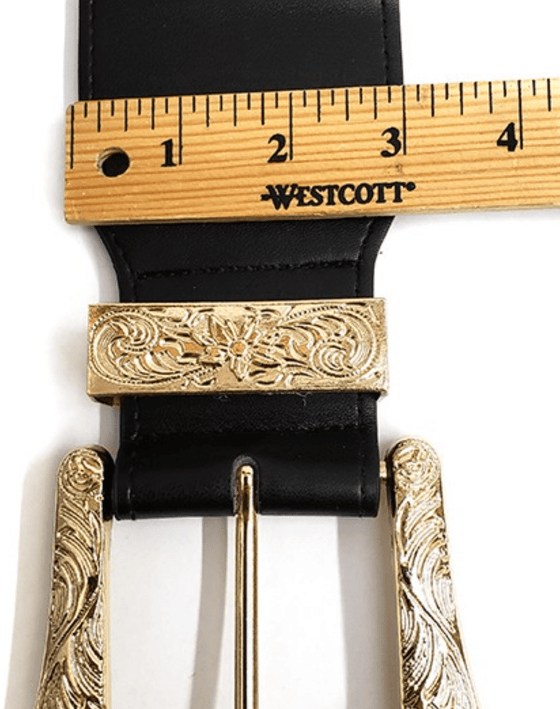 Western Wide Elastic Belt with silver buckle and 75000 - Robin Boutique-Boutique 
