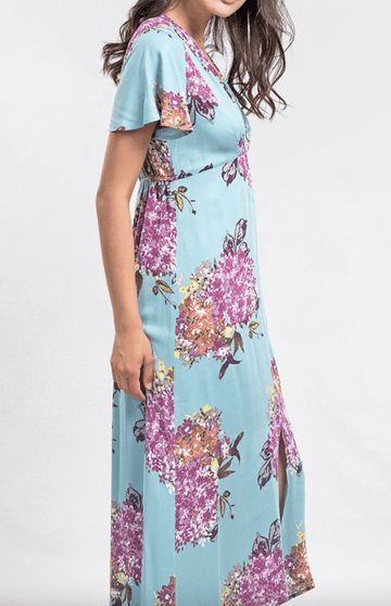 FloraL V-neck maxi dress 71223 WL - Robin Boutique-Boutique 