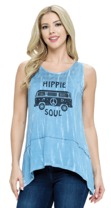 Yak Yeti Hippie Soul sleeveless tank top 23190 - Robin Boutique-Boutique 