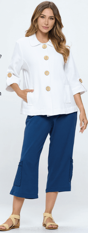 Focus Clothing Cotton Jersey Capri Pants (CS-381) - Robin Boutique-Boutique 