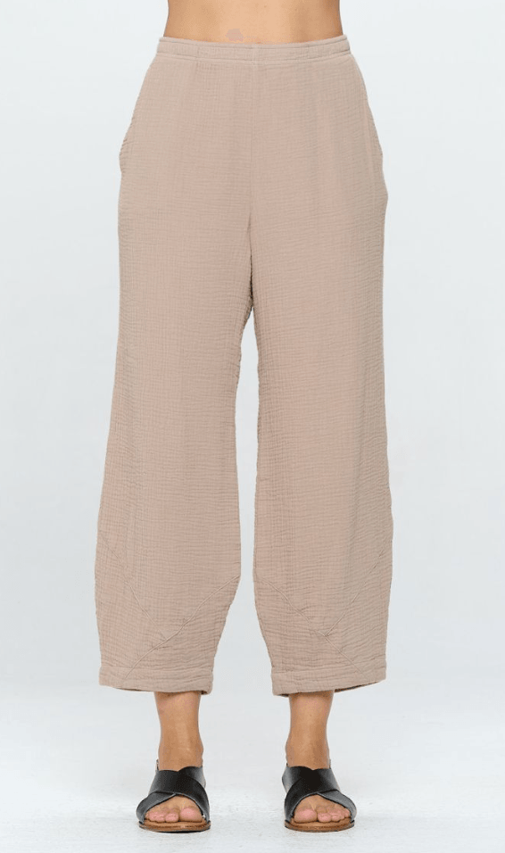 Focus Clothing Double Cotton Gauze Flood Pants JG010 - Robin Boutique-Boutique 
