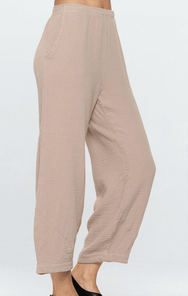 Focus Clothing Double Cotton Gauze Flood Pants JG010 - Robin Boutique-Boutique 