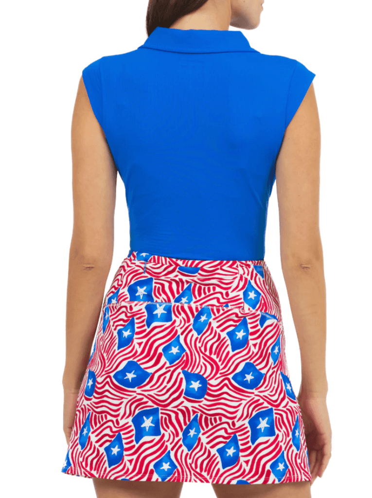 IbKul Rylee Sports Swing Skort in Red White & Blue - Robin Boutique-Boutique 