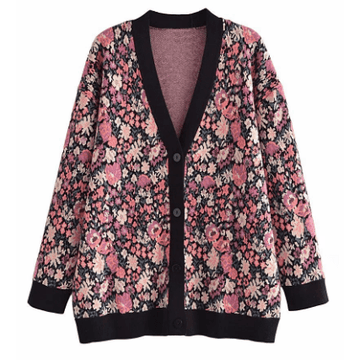 Floral Cardigan Sweater - Robin Boutique-Boutique 