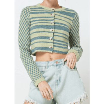 Long Sleeve Cropped Sweater Shop Neighbor C7967 - Robin Boutique-Boutique 